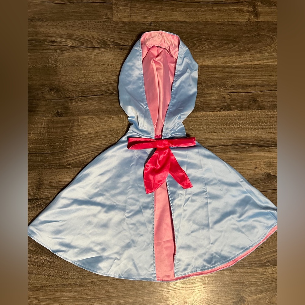 Disney Blue and Pink Hooded Cape
